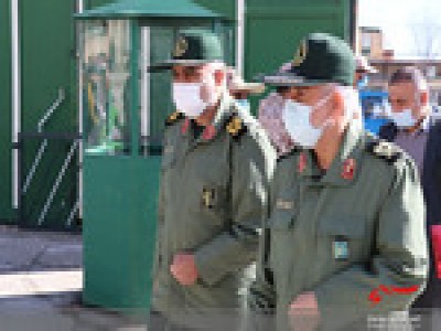 گزارش تصویری؛ سرکشی سردار نصیری از گردان‌های امام علی(ع) بهار