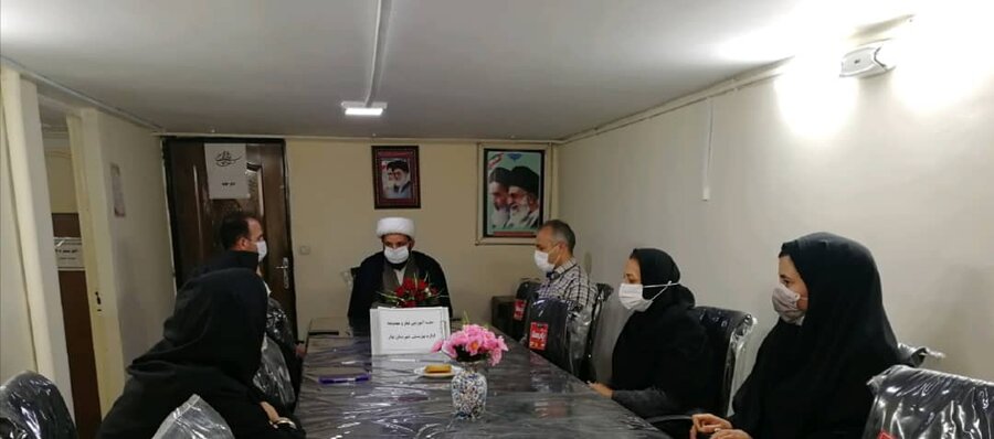 جلسه آموزشی نماز و مهدویت در اداره بهزیستی شهرستان