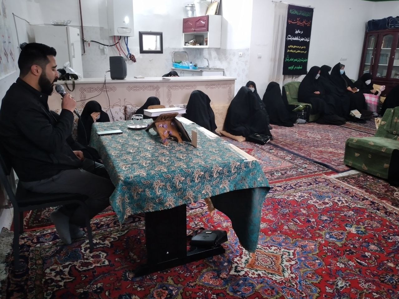 مراسم سوگواری به مناسبت ایام فاطمیه ودومین سالگرد سردار سلیمانی درحسینیه سیدالشهدا برگزار شد