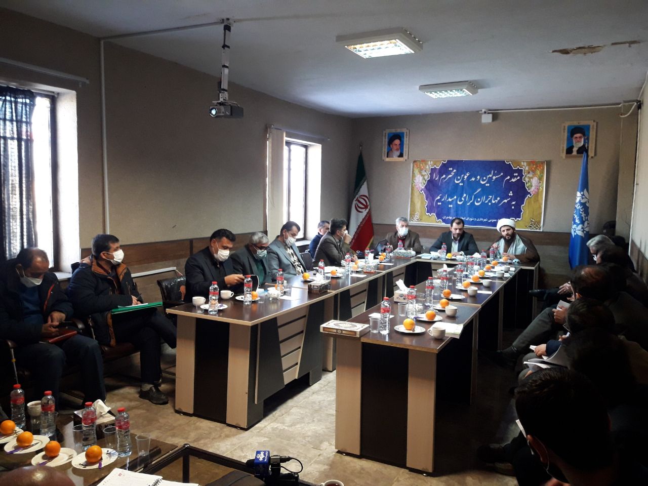 بررسی و رسیدگی به مشکلات شهر مهاجران با حضور مسئولین شهرستان بهار