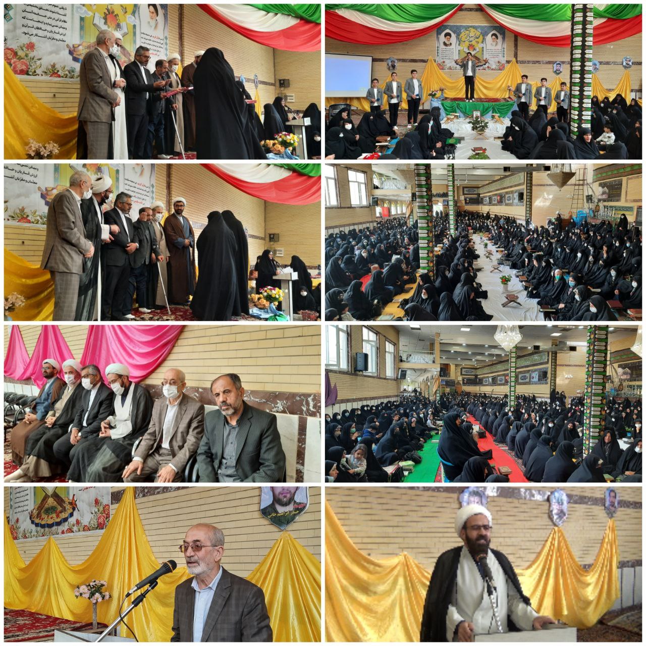 محفل انس با قرآن با حضور ۱۰۰۰نفر از بانوان شهر لالجین