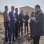 بازدید میدانی فرماندار بهار و مدير کل ورزش و جوانان استان همدان از پروژه ورزشی بخش صالح آباد