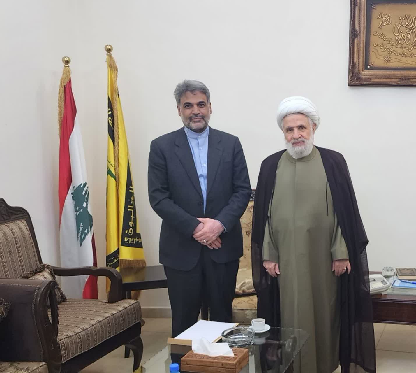 دیدار و گفتگوی دکتر توسلی، رییس کمیته دیپلماسی مجلس شورای اسلامی با معاون دبیرکل حزب الله لبنان