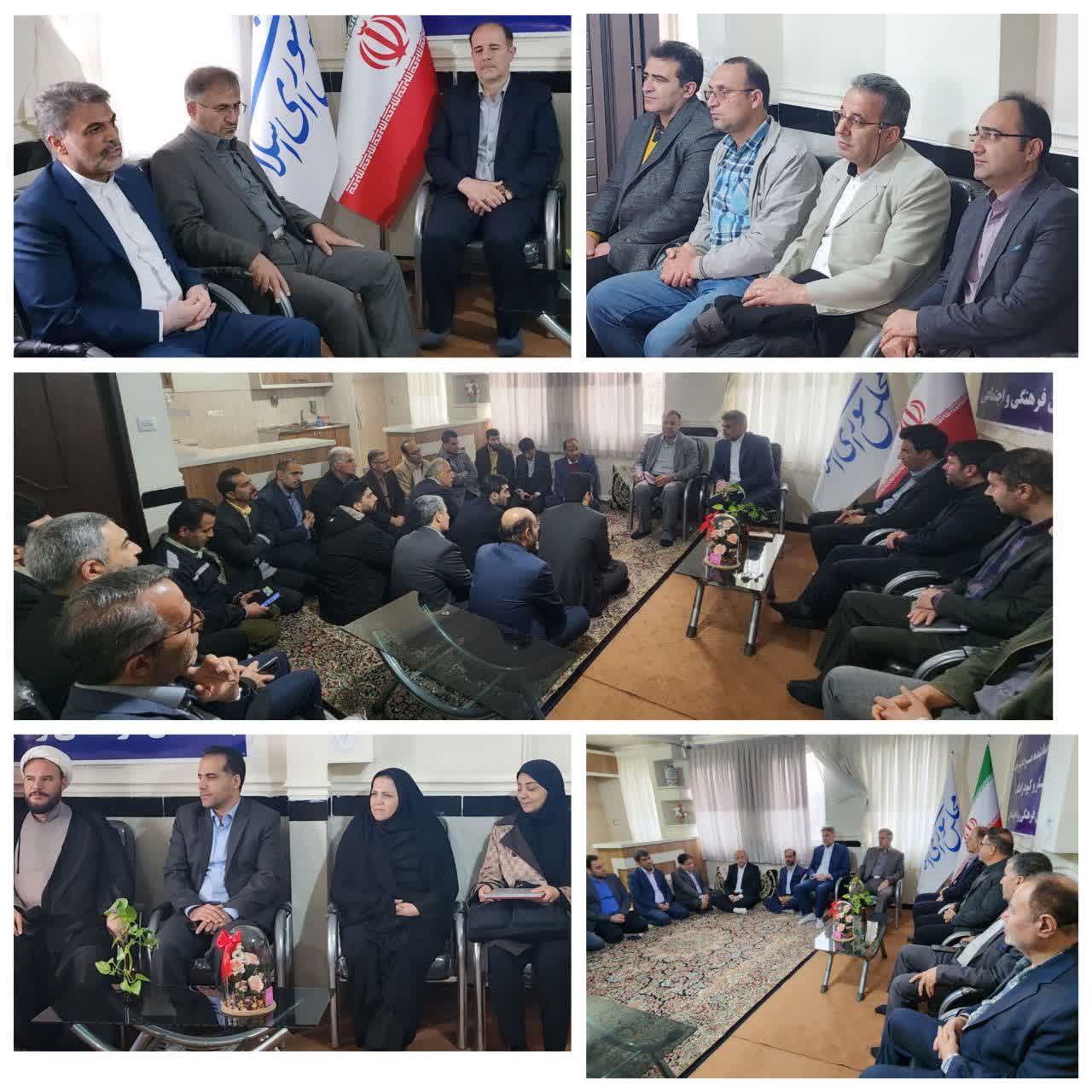 دیدار نوروزی فرماندار و رؤسای دستگاه های اجرایی شهرستان بهار با نماینده مردم بهار و کبودراهنگ در مجلس شورای اسلامی