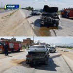 تصادف دو دستگاه خودروی سواری در جاده بهار-لالجین دو مصدوم بر جای گذاشت