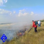 آتش سوزی در مراتع روستاهای فسیجان و نورآباد