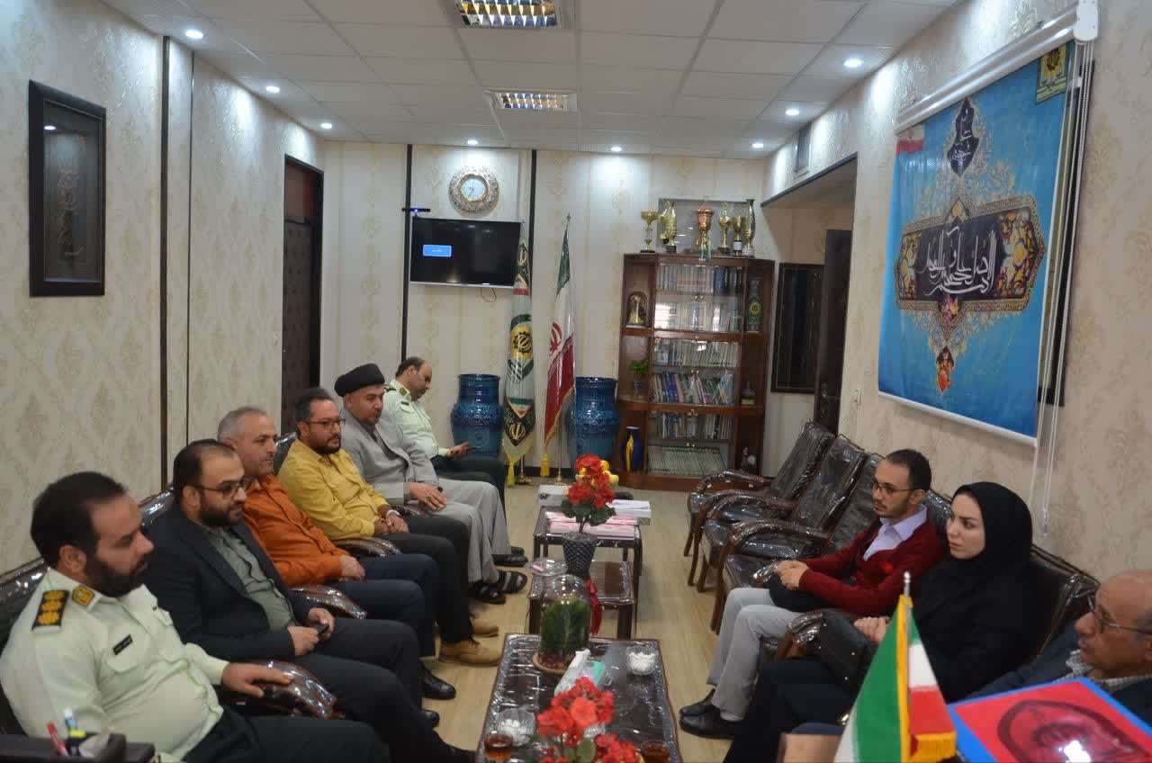 دیدار رئیس بهزیستی شهرستان با فرمانده انتظامی شهرستان بهار