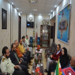 دیدار رئیس بهزیستی شهرستان با فرمانده انتظامی شهرستان بهار