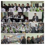 حضور دکتر توسلی در جمع دانش‌آموزان آموزشگاه شهید وزیری شهرستان بهار
