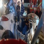 برخورد یک دستگاه پژو ۲۰۶ با تیر چراغ برق وسط بلوار نرسیده به پادگان قهرمان ۲ نفر فوتی بجا گذاشت