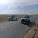 برخورد رخ به رخ پراید و پیکان وانت در محور صالح آباد به حسن قشلاق بعد از روستای آق کهریز با چهار مصدوم