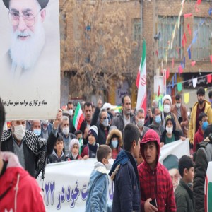 گزارش تصویری از راهپیمایی ۲۲ بهمن در شهر بهار