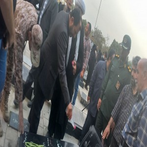 مراسم غبار رویی مزار شهدا به مناسبت آغاز هفته دفاع مقدس