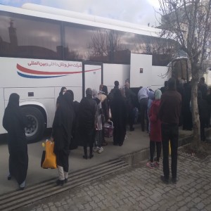 گزارش تصویری از اعزام ۴۴ نفر از زائر اولی های بهزیستی شهرستان بهار به مشهد مقدس