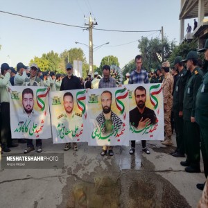 گزارش تصویری از تشییع پیکر مطهر سه شهید حادثه تروریستی در شهر بهار