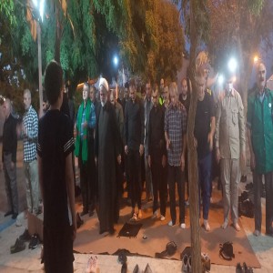 گزارش تصویری از سومین شب استقرار موکب آیت الله بهاری در ورودی شهرستان بهار