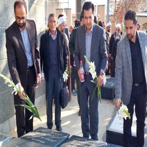 آئین غباررویی گلزار شهدا به مناسبت هفته بسیج