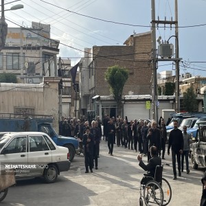 گزارش تصویری از دسته عزاداری مردم لالجین به مناسبت شهادت رئیس جمهور و همراهانش