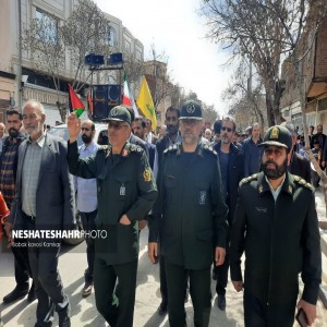 گزارش تصویری از برگزاری راهپیمایی روز جهانی قدس در شهر بهار