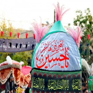 گزارش تصویری از مراسم روز شهادت امام سجاد(ع) در شهر بهار