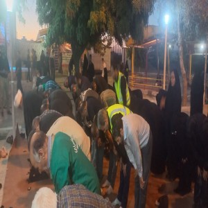 گزارش تصویری از سومین شب استقرار موکب آیت الله بهاری در ورودی شهرستان بهار