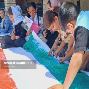 گزارش تصویری از اجرای برنامه صدای پای کتاب در آبادی، در روستای اقبلاغ بخش لالجین (قسمت دوم)