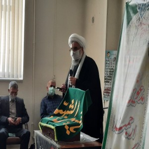 مراسم رونمایی از صندوقچه روضه های خانگی در دفتر امام جمعه بهار