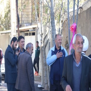 گزارش تصویری از مراسم افتتاحیه آسفالت ریزی معابر روستای حسام آباد و برگزاری میز خدمت در این روستا