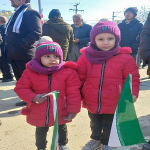 حضور پرشور دهه هشتادی و دهه نودی ها در راهپیمایی ۲۲ بهمن ۱۴۰۱ در شهر بهار