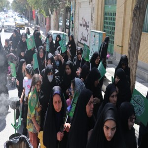 گزارش تصویری از راهپیمایی عزاداران در روز شهادت امام رضا (ع) در شهر بهار