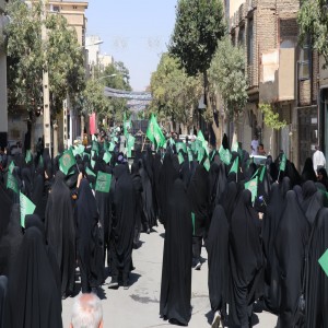 گزارش تصویری از راهپیمایی عزاداران در روز شهادت امام رضا (ع) در شهر بهار