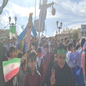 گزارش تصویری از راهپیمایی ۱۳ آبان شهر بهار