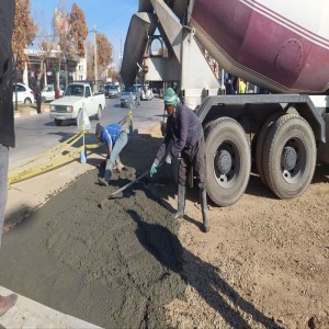 اتمام عملیات اصلاح، زیرسازی و بتن ریزی ابتدای بلوار شهید بهشتی (ایجاد دور برگردان جدید) توسط واحد عمرانی شهرداری بهار