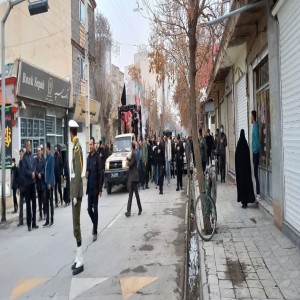 گزارش تصویری از استقبال پیکر مطهر شهدای گمنام در شهرستان بهار