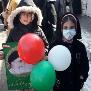حضور پرشور دهه هشتادی و دهه نودی ها در راهپیمایی ۲۲ بهمن ۱۴۰۱ در شهر بهار