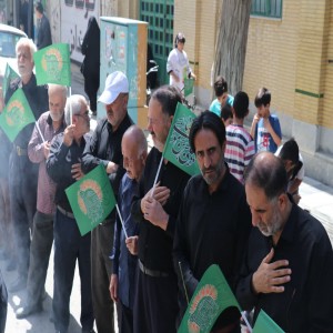 گزارش تصویری از راهپیمایی عزاداران در روز شهادت امام رضا (ع) در شهر بهار