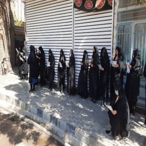 تصاویری از تجمع دلدادگان حسینی در میدان شهر بهار در روز اربعین حسینی