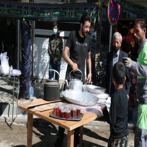 گزارش تصویری از مراسم عزاداری جاماندگان پیاده روی اربعین در شهر بهار