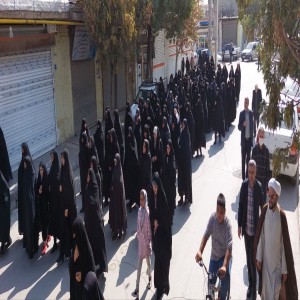 ندای مرگ بر آمریکا و مرگ بر اسرائیل در لالجین طنین انداز شد