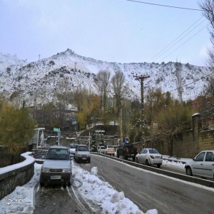 گزارش تصویری از بارش امروز برف در ارتفاعات همدان