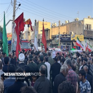 گزارش تصویری از تشییع پیکر مطهر سه شهید حادثه تروریستی در شهر لالجین