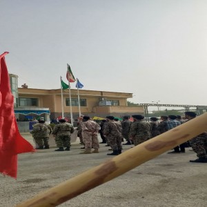 صبحگاه مشترک سپاه پاسداران و نیروی انتظامی در محوطه سپاه بهار به مناسبت گرامیداشت سالروز سوم خرداد