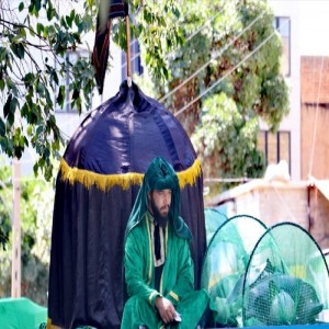 گزارش تصویری از مراسم روز شهادت امام سجاد(ع) در شهر بهار