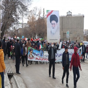گزارش تصویری از راهپیمایی ۲۲ بهمن در شهر بهار