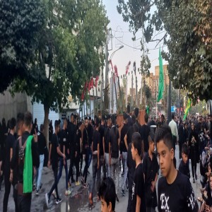 برگزاری مراسم عصر روز سوم شهادت امام حسین(ع) در بهار