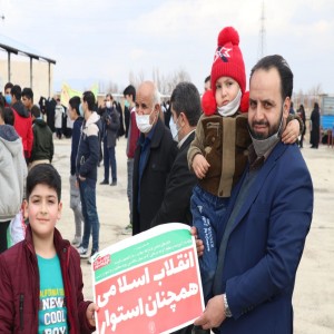 گزارش تصویری از راهپیمایی ۲۲ بهمن در شهر بهار