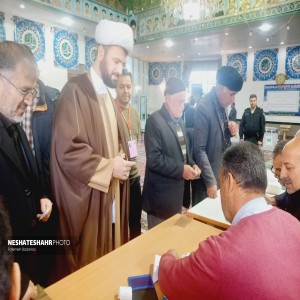 همزمان در اولین ساعات رای گیری: شروع اخذ رای گیری در شعبه مسجد النبی(ص) شهر بهار