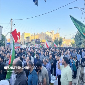 گزارش تصویری از تشییع پیکر مطهر سه شهید حادثه تروریستی در شهر لالجین