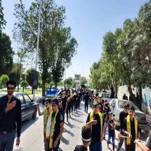 تجمع بزرگ سوگواری دانش آموزی احلی من العسل در شهرستان بهار