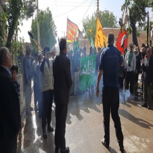 ورود کاروان عراقی حرم امام رضا به حسام آباد و استقبال اهالی روستا از این کاروان